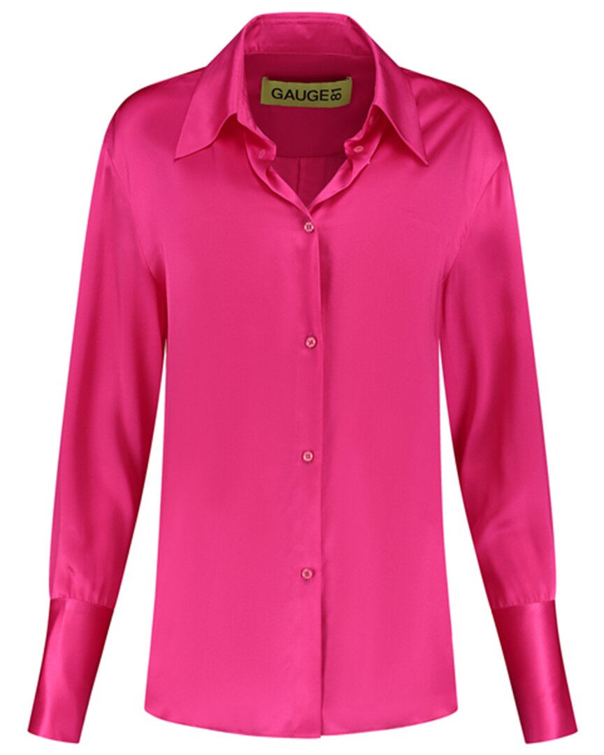 Gauge81 Okayi Silk Shirt In Pink