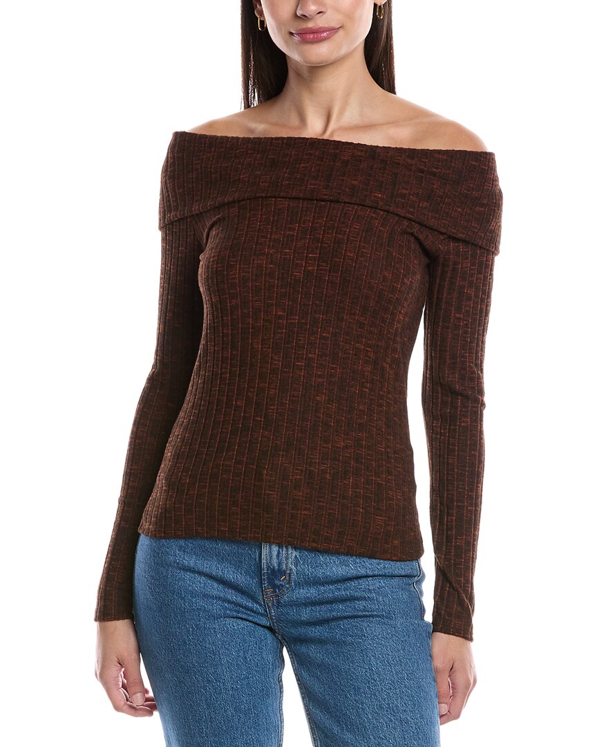 Michael Stars Aspen Sweater In Brown