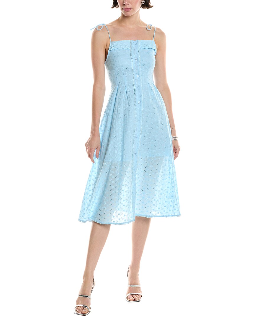 Abbey Eyelet Midi Dress