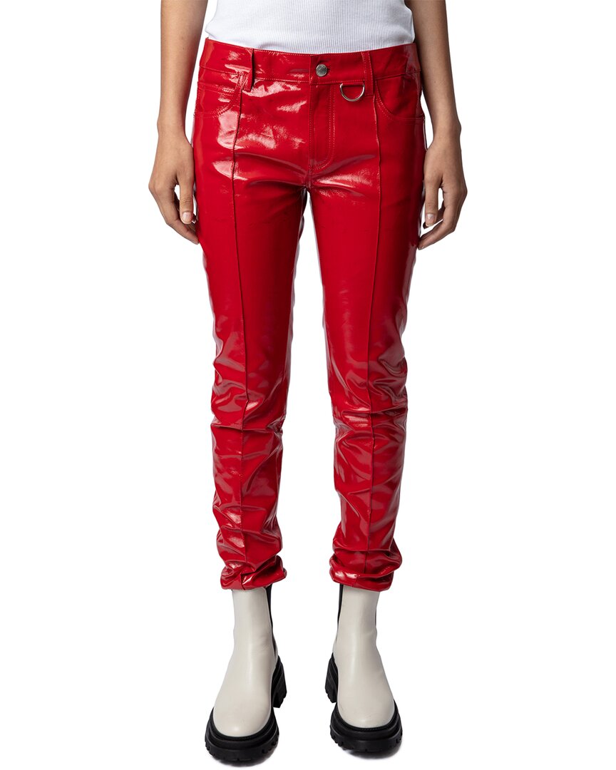 ZADIG & VOLTAIRE ZADIG & VOLTAIRE PEKO VINYLE LEATHER PANT