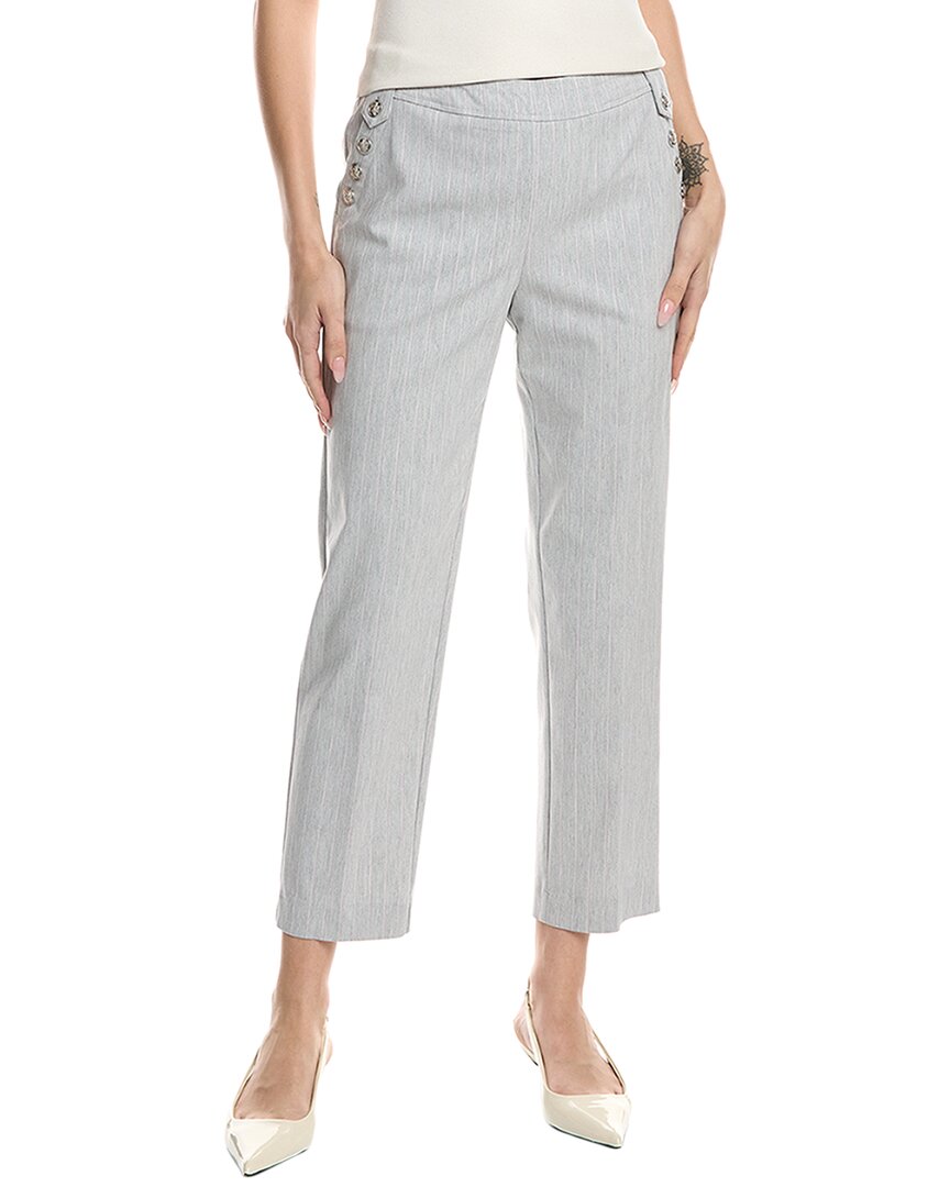 Zac & Rachel Slim Leg Pant In Grey