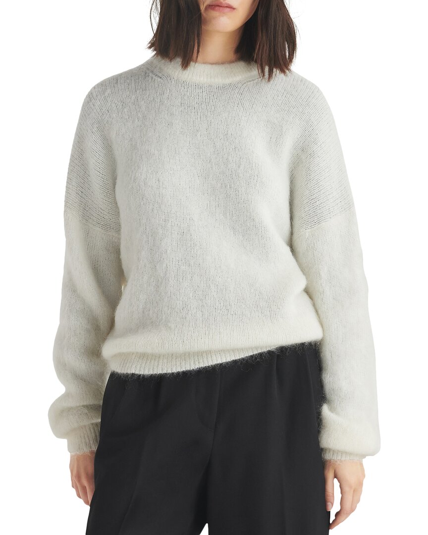 Rag & Bone Lani Wool & Mohair-blend Sweater In White