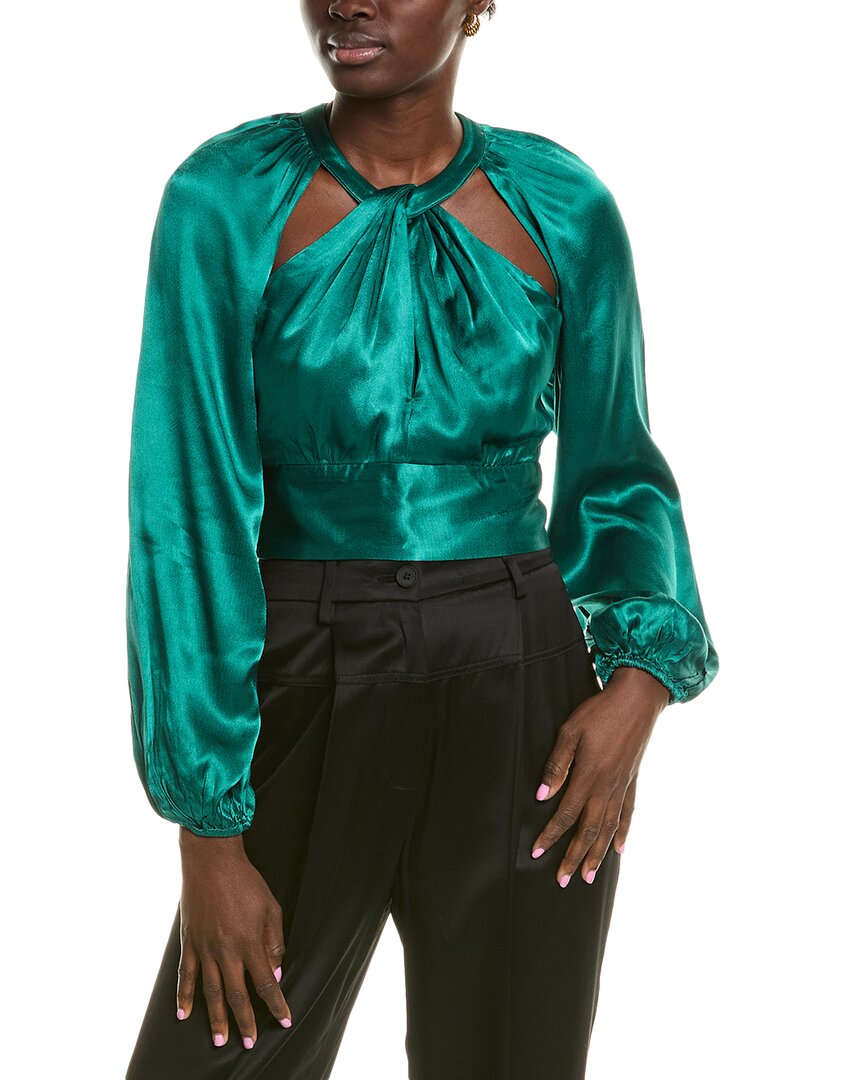 Astr Idara Open Back Top In Green