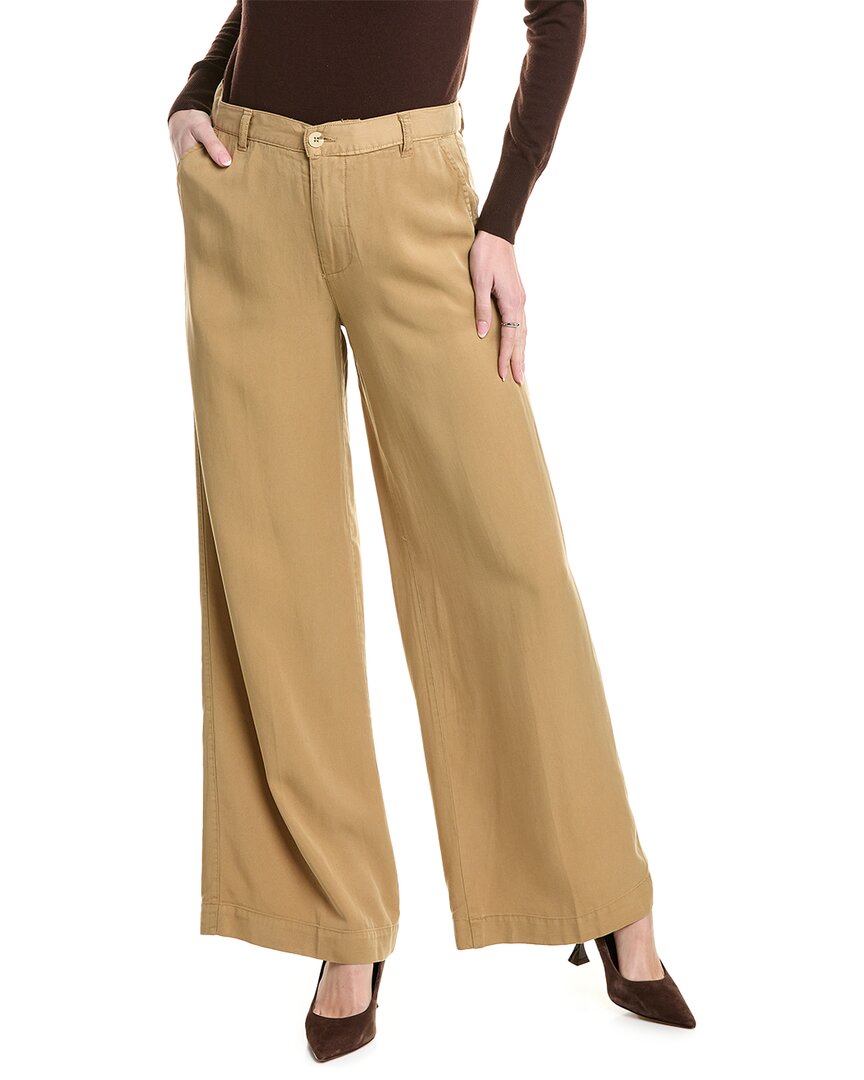 Pistola Jadyn Khaki Low-slung Palazzo Pant In Green