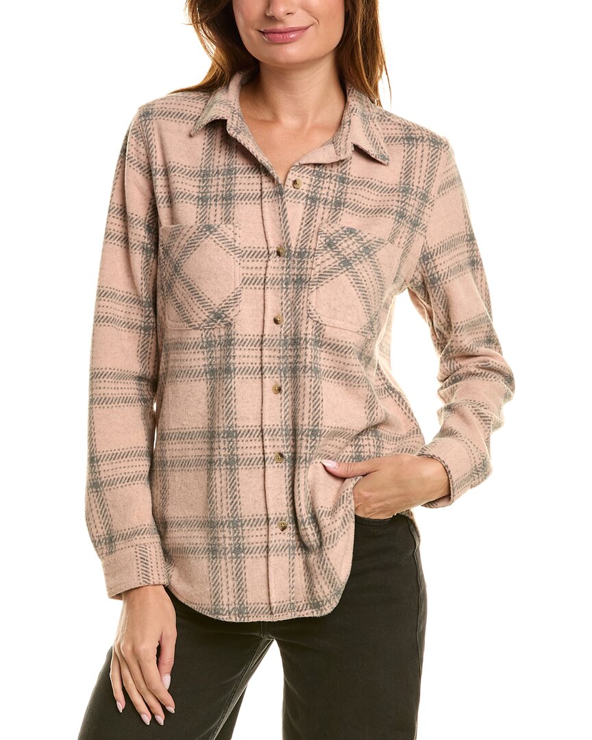 BEACHLUNCHLOUNGE BEACHLUNCHLOUNGE SALLY BRUSHED FLANNEL SHIRT 
