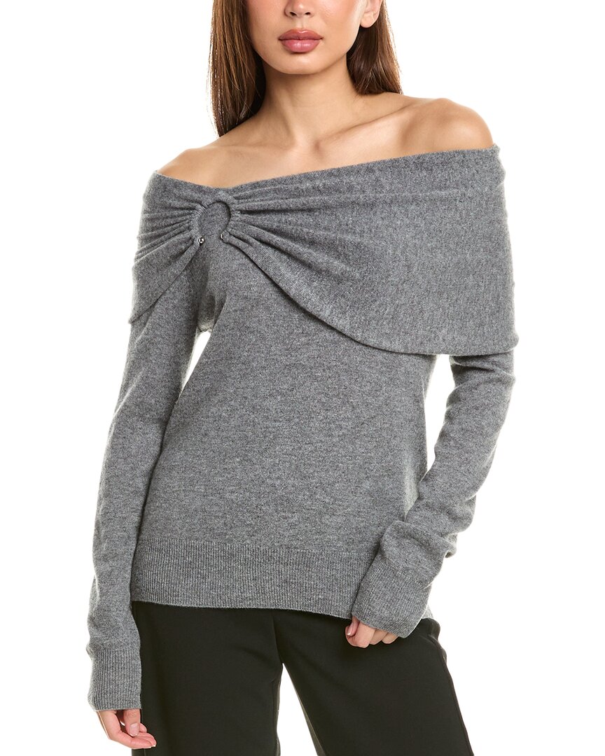 Incashmere Ring Cashmere Sweater In Grey