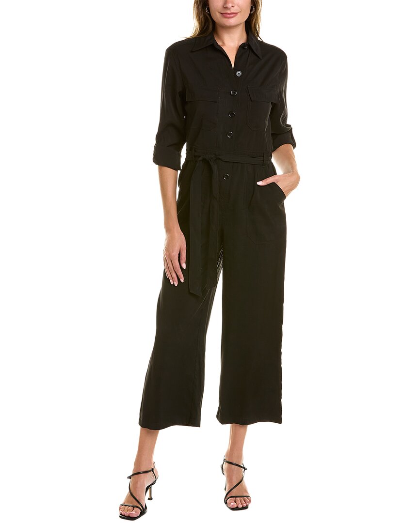 Max Studio Peachskin Jumpsuit In Black