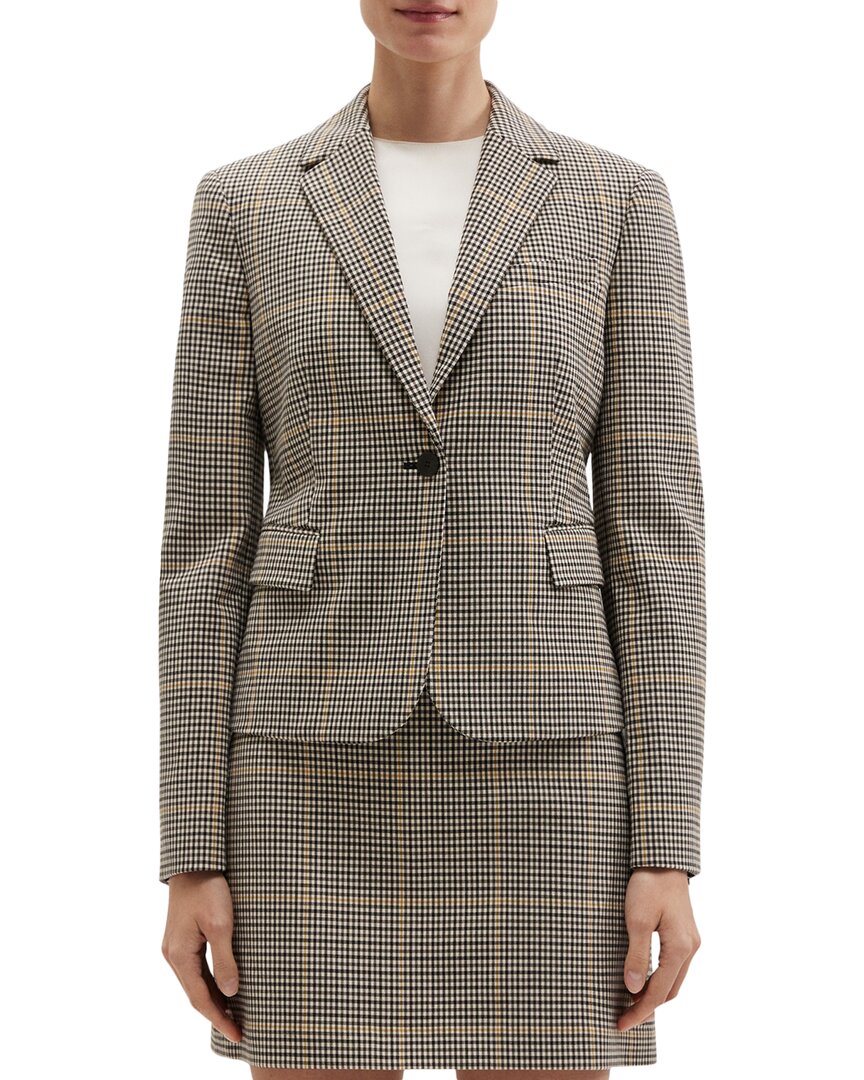THEORY THEORY SHRUNKEN BLAZER O.DALE WOOL-BLEND BLAZER