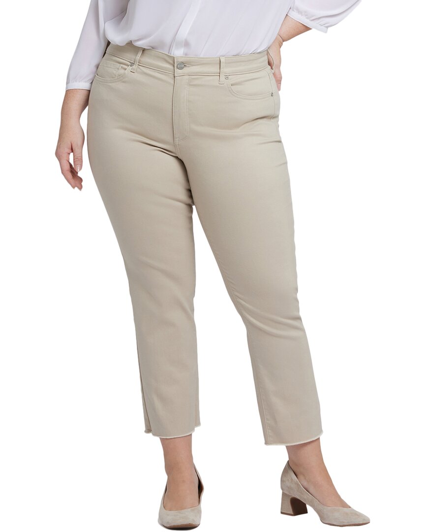 Nydj Plus Size Marilyn Straight Ankle Jeans In Neutral