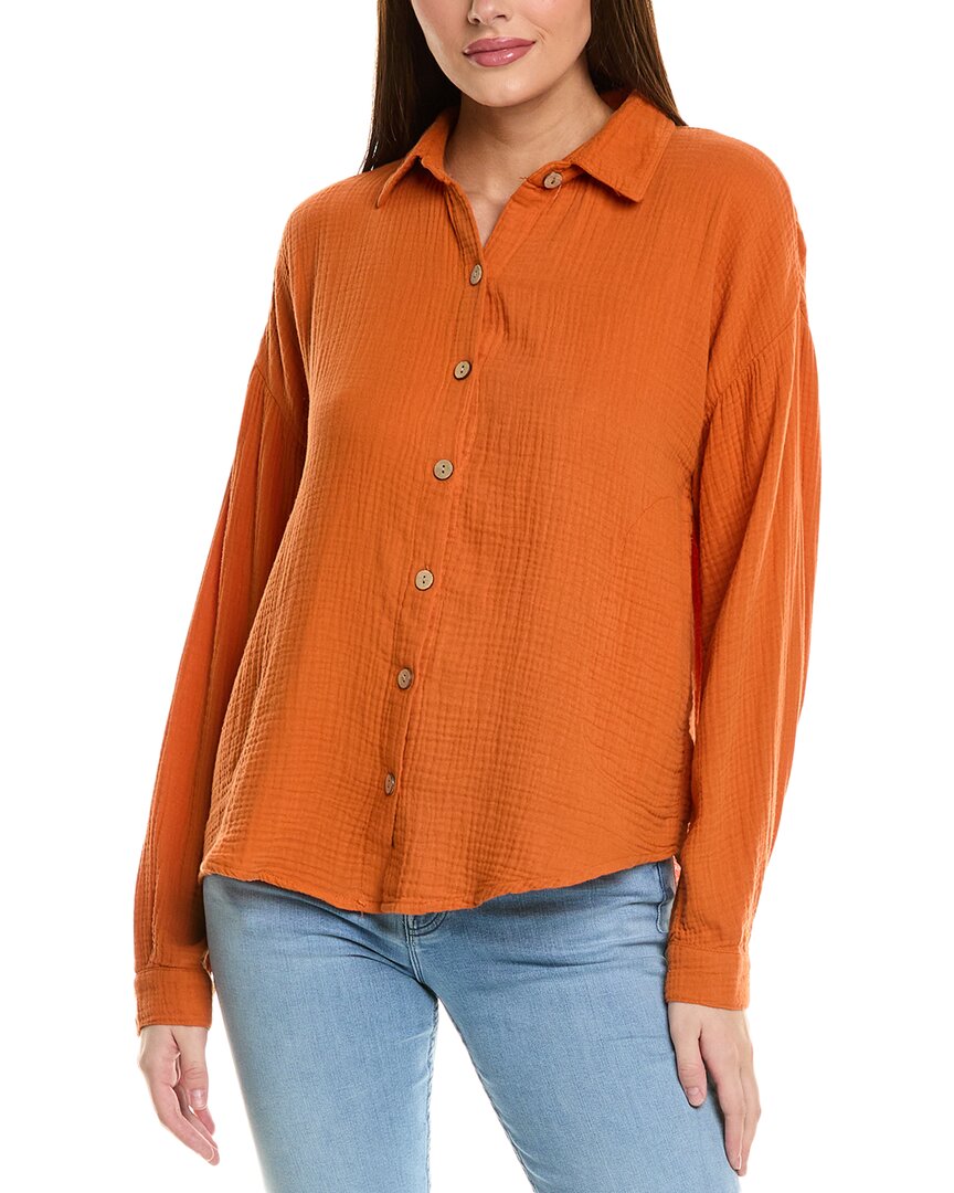 Xcvi Judson Shacket In Orange