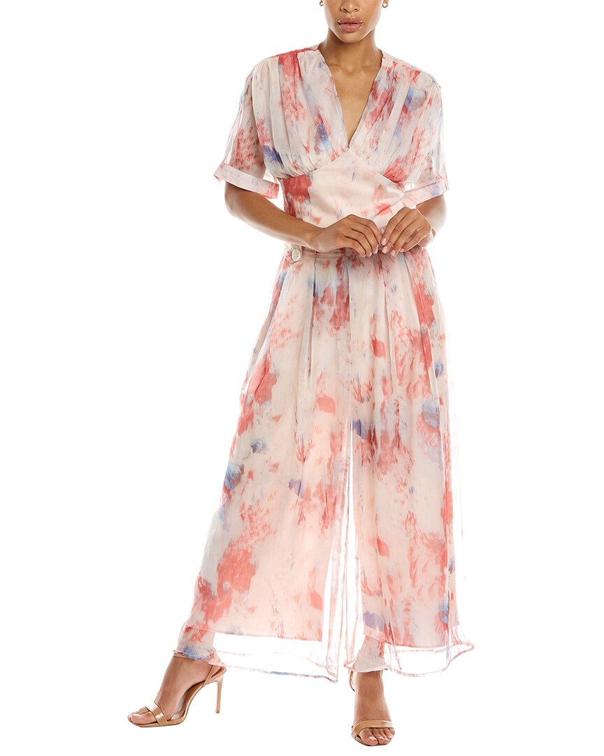 Beulah 2pc Maxi Dress In Pink