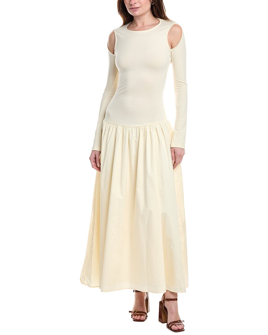 Weworewhat Drop Waist Maxi Dress In White