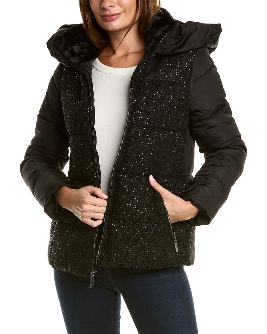 Shop Laundry By Shelli Segal Sequin Jacket In Black