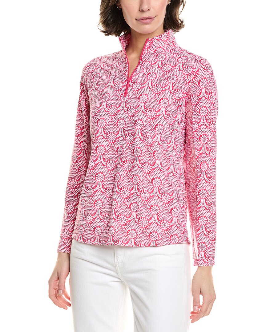 Ibkul Mock Neck Top In White