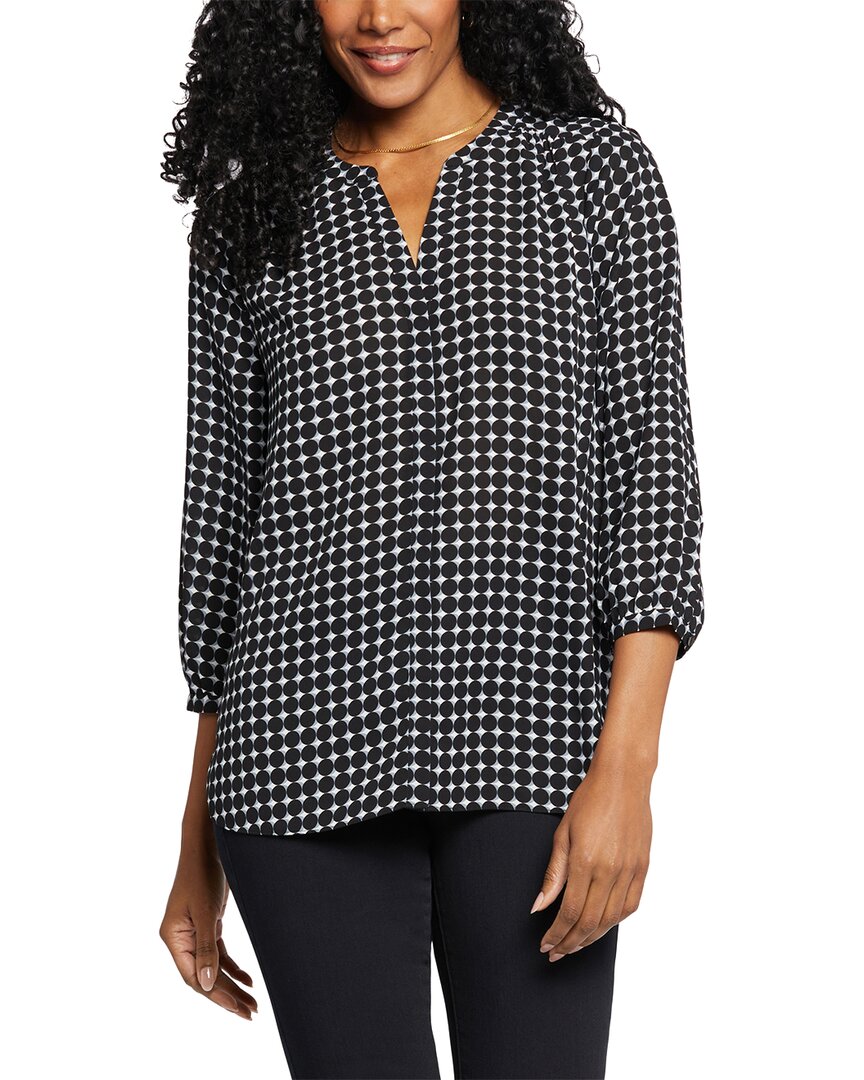 Nydj High-low Crepe Blouse