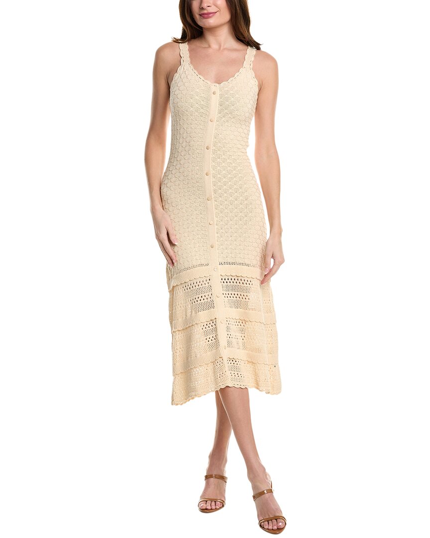 Paige Faustine Sheath Dress In White