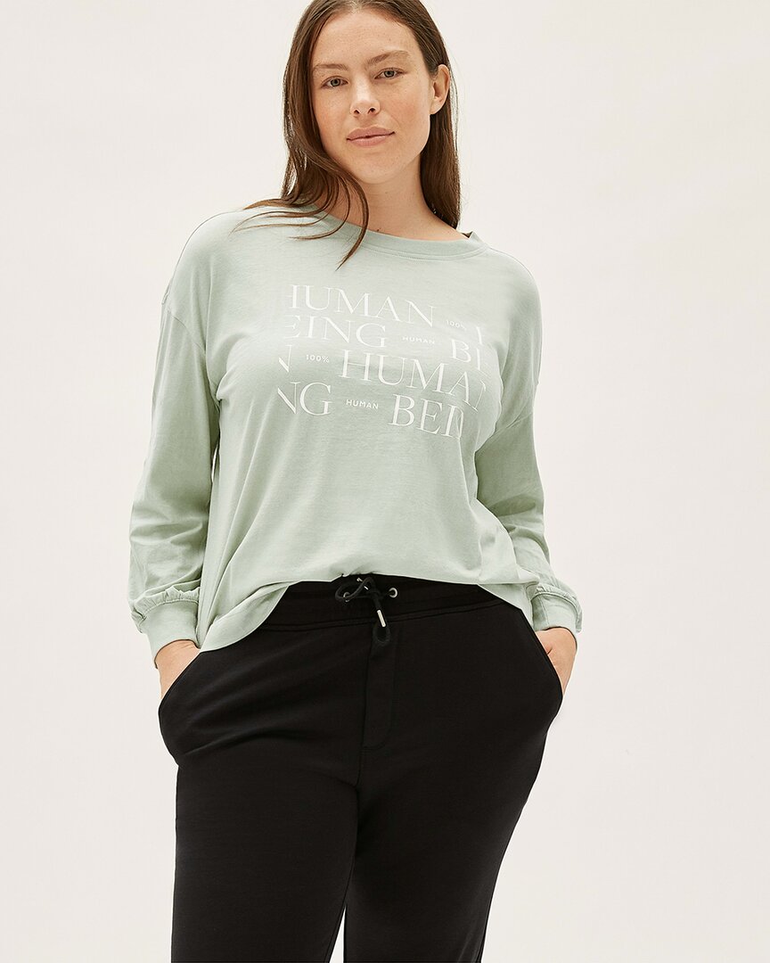 Everlane The 100% Human Being Human T-shirt In Green