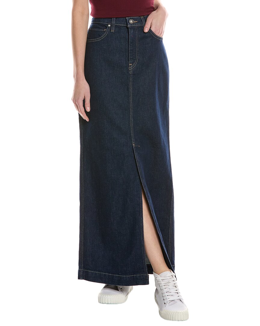Hudson Jeans Reconstructed Maxi Skirt In Blue