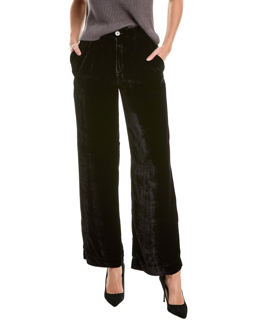 Shop Bella Dahl Pleated Wide Leg Silk-blend Trouser