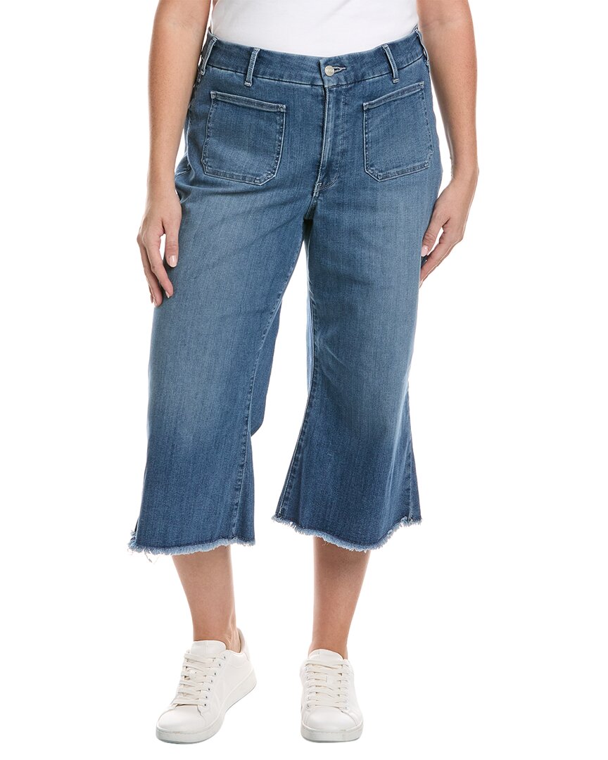 Nydj Plus Patchie Major Wide Leg Capri Compass Jean