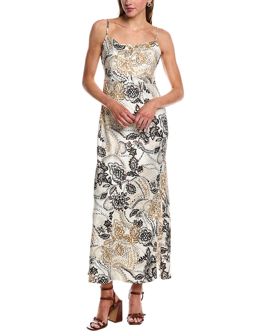 Vince Camuto Thin Strap Cowl Slip Dress In Brown