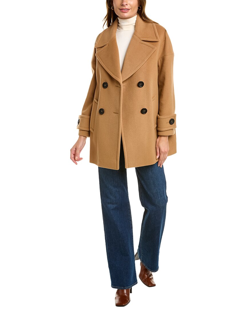 Shop Cinzia Rocca Icons Short Wool & Cashmere-blend Coat