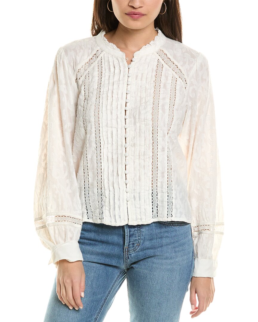 Free People Women's Annabelle Blouse White In White