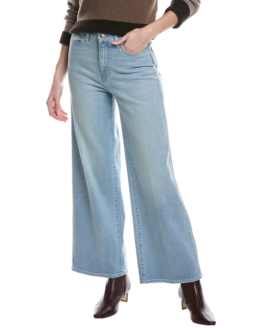 Frame Le Slim Raw Hem High Waist Palazzo Jeans In Blue