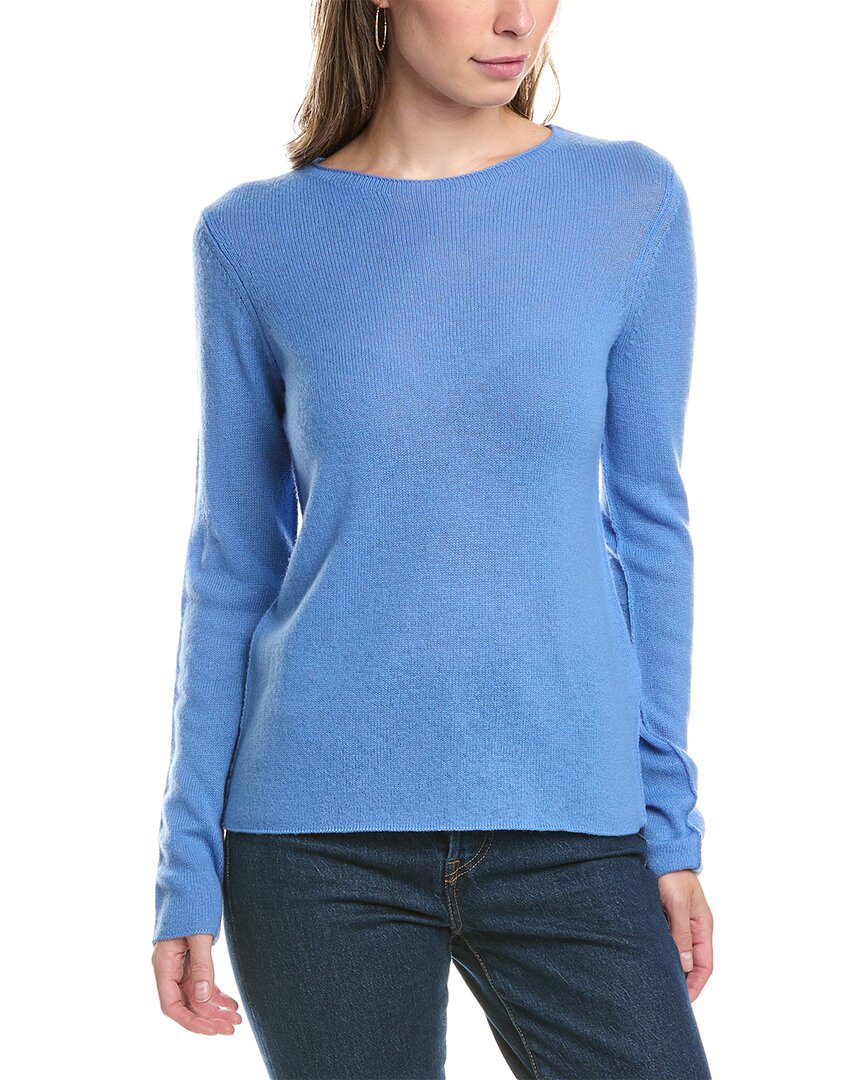 Vince Trimless Wool & Cashmere-blend Sweater In Blue