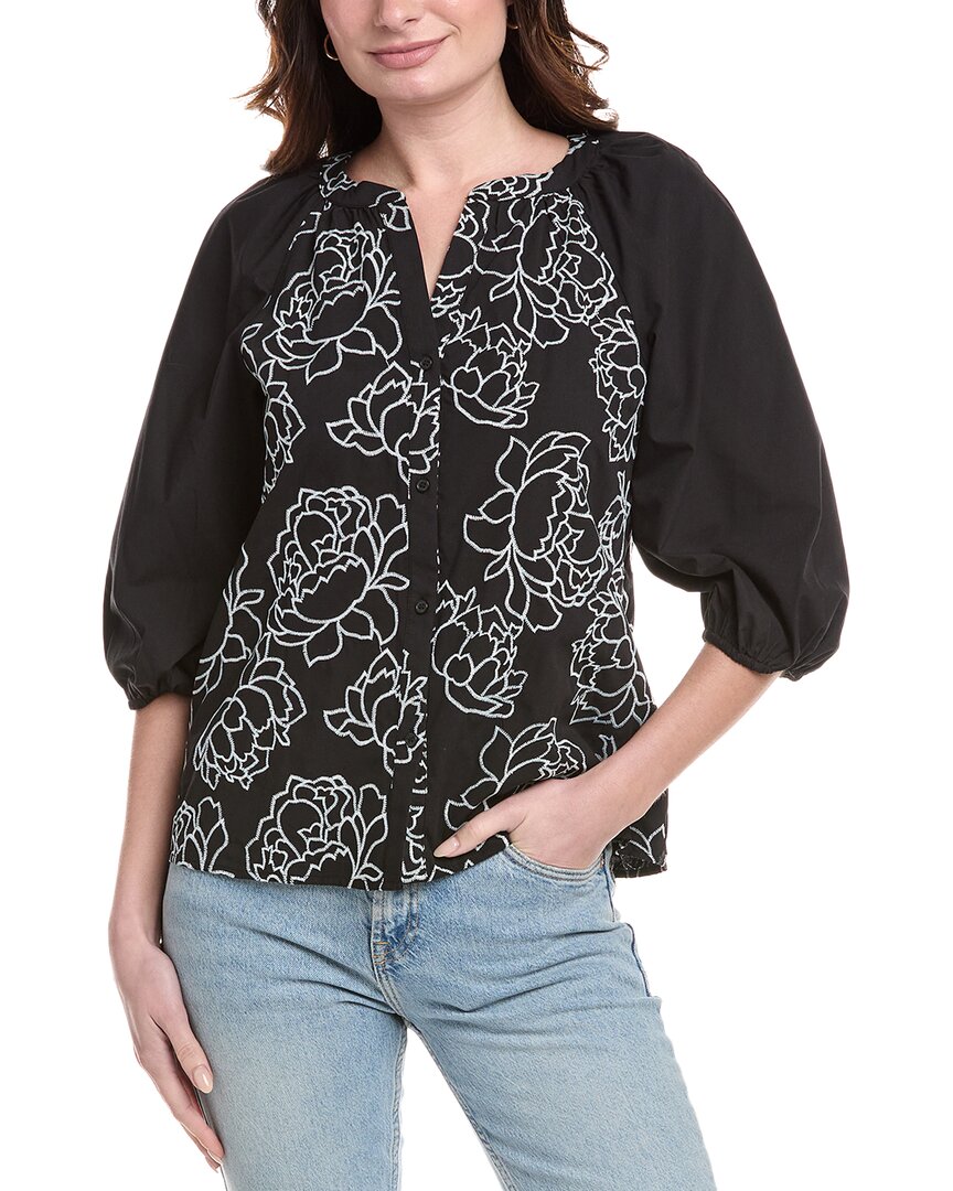 VINCE CAMUTO VINCE CAMUTO EMBROIDERED TOP