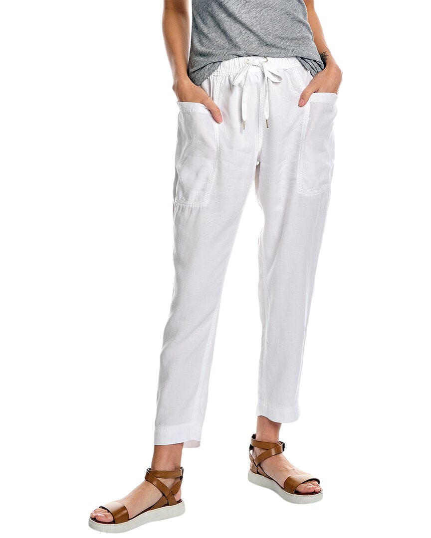 Splendid Gia Womens Linen Blend Linen Jogger Pants In White