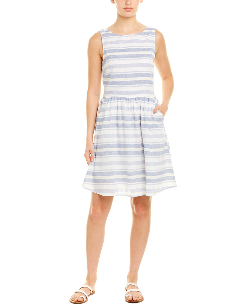 Image of beachlunchlounge Linen-Blend A-Line Dress