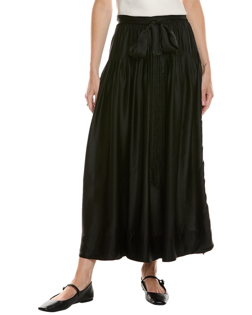 Shop The Great The Highland Maxi Skirt In Black