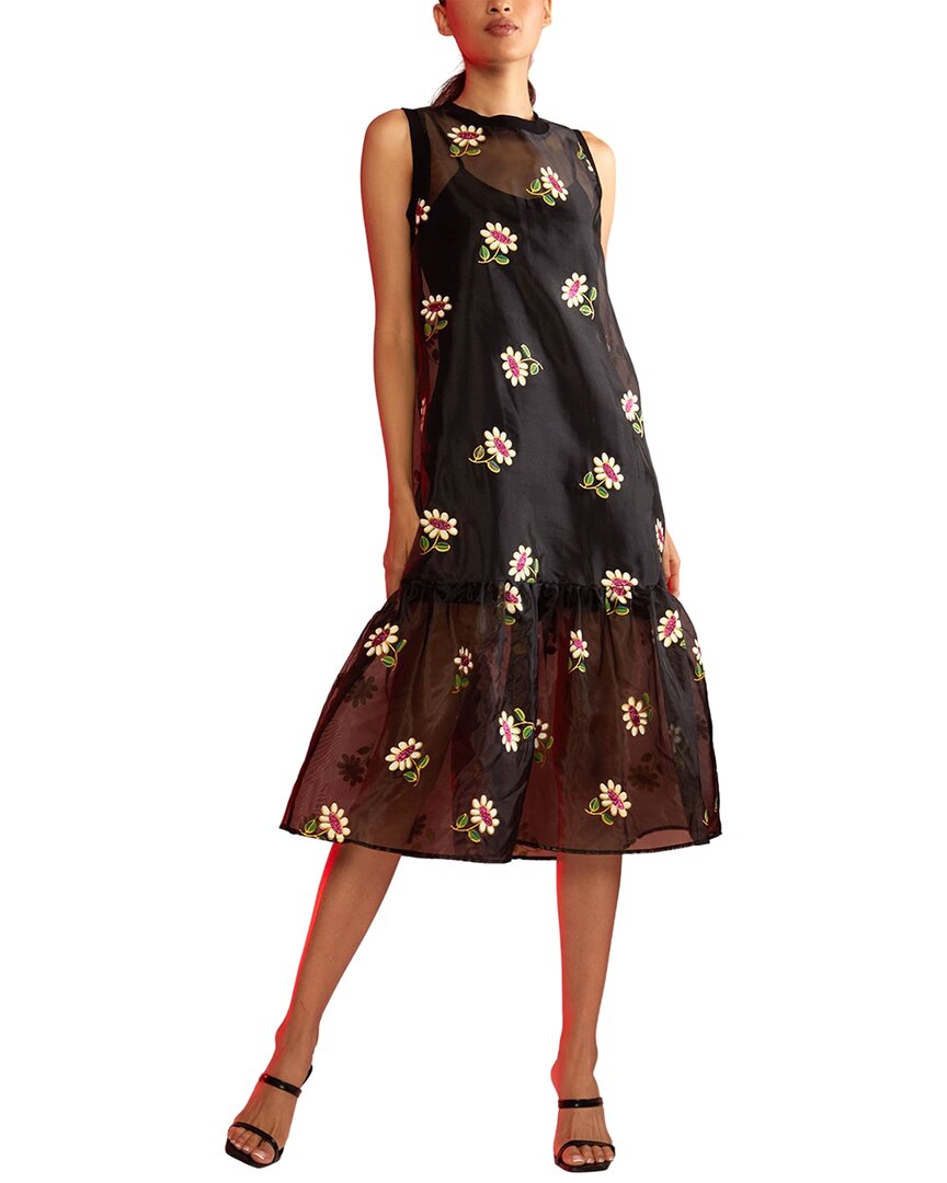 Shop Cynthia Rowley Carrie Organza Midi Dress