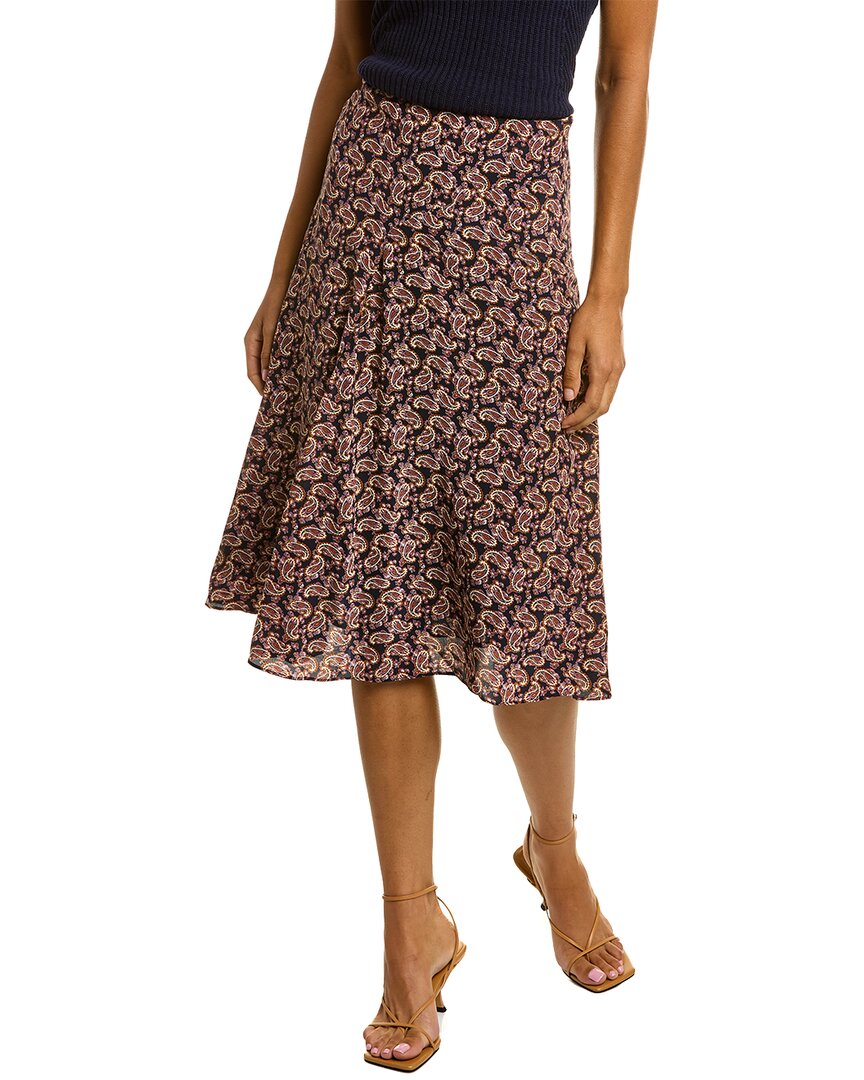 Shop Vanessa Bruno Philae Silk-blend Skirt