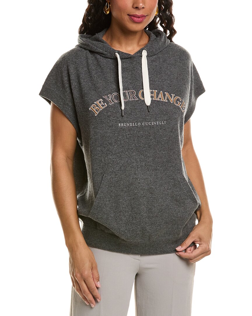 Brunello Cucinelli Magl.sport Smacchina Top In Gold