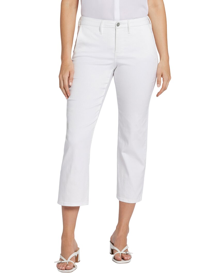 Nydj Petites Marilyn High Rise Ankle Jeans In Optic White