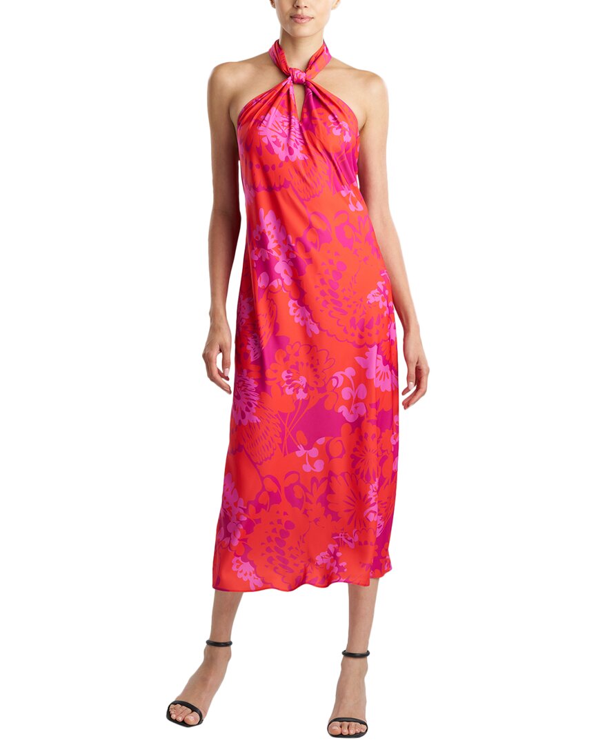 Natori Bloom Halterneck Dress In Multi
