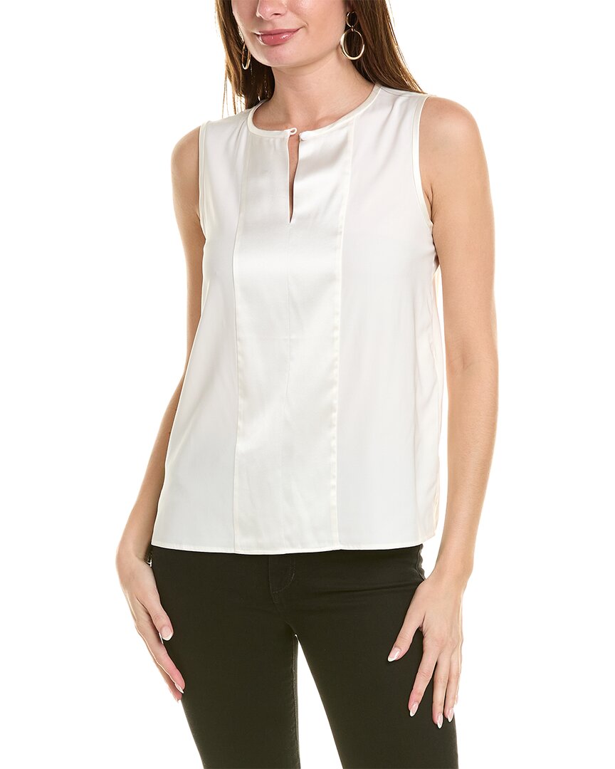 Brooks Brothers Silk-blend Tank In White
