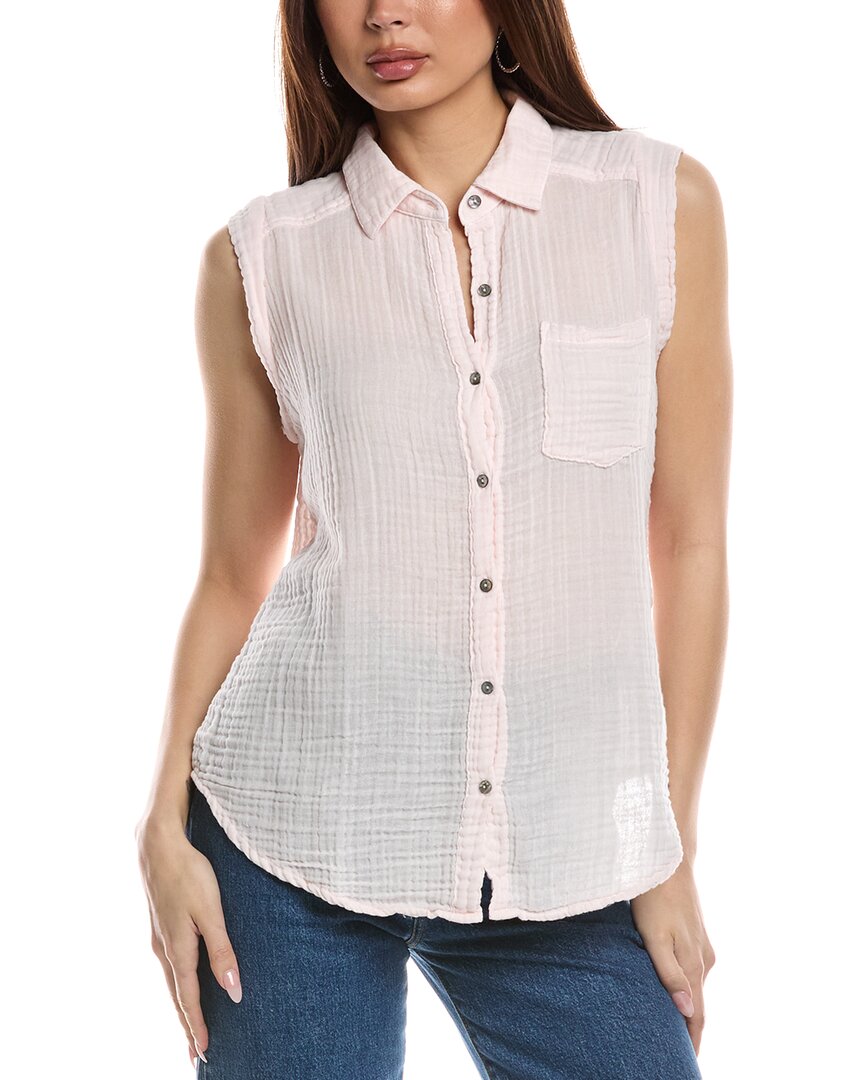 MICHAEL STARS MICHAEL STARS MONIQUE BUTTON-DOWN TANK