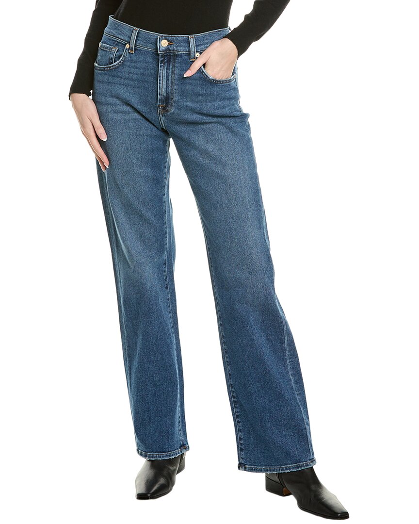 7 For All Mankind Tess Trouser In Blue