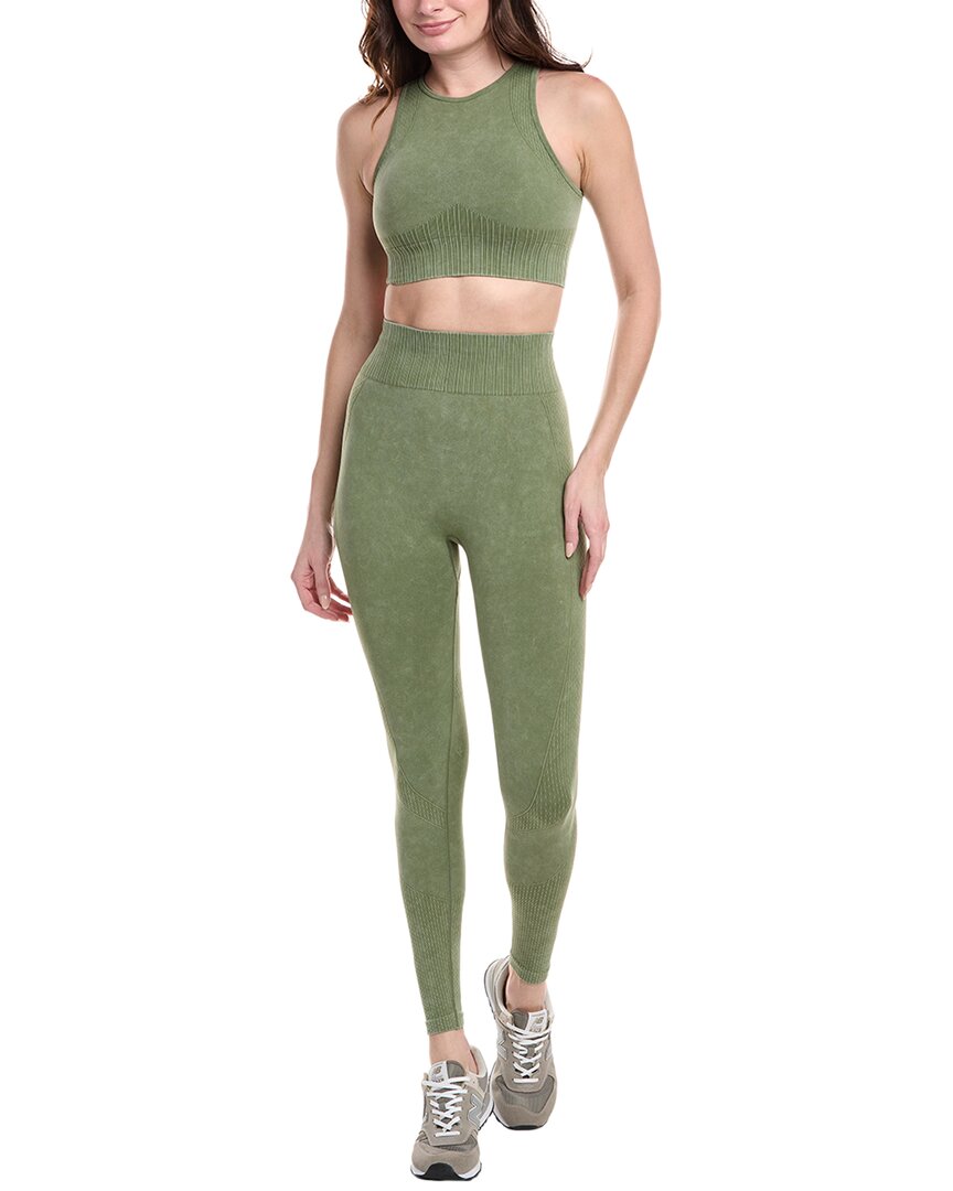 Marion 2pc Top & Legging Set In Green
