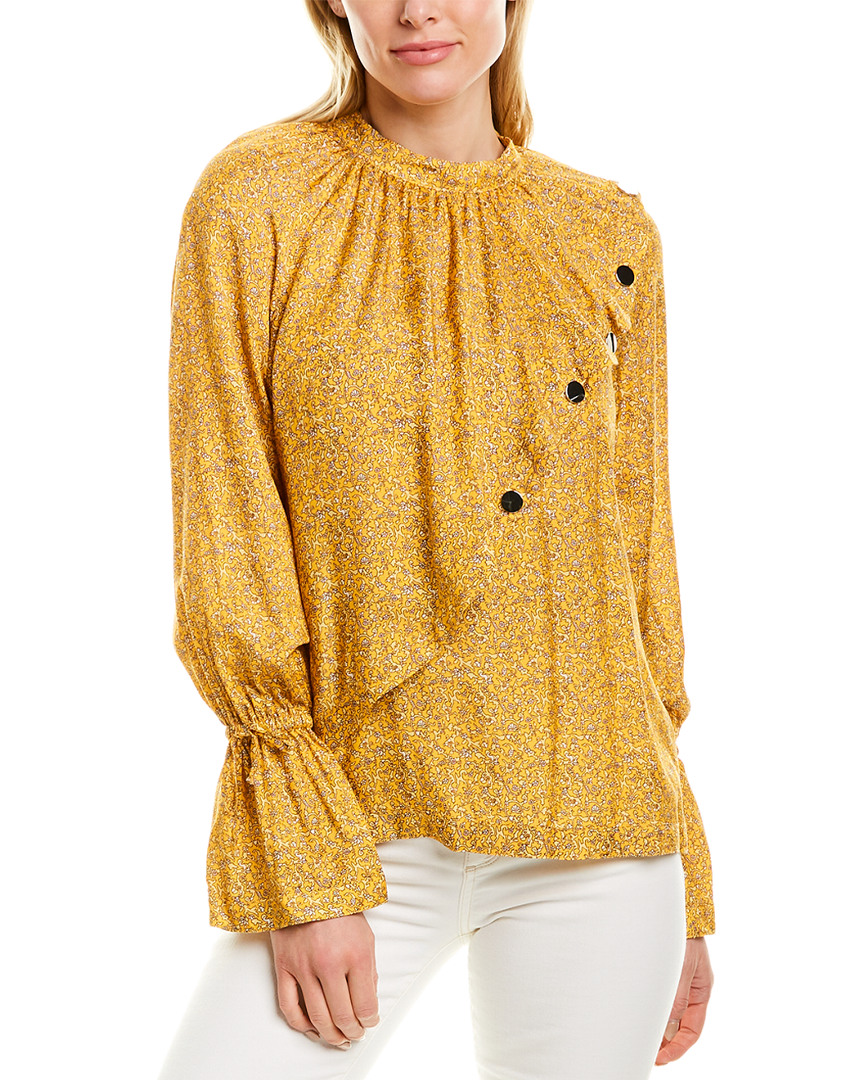 Image of Derek Lam  Crosby Asymmetric Draped Top