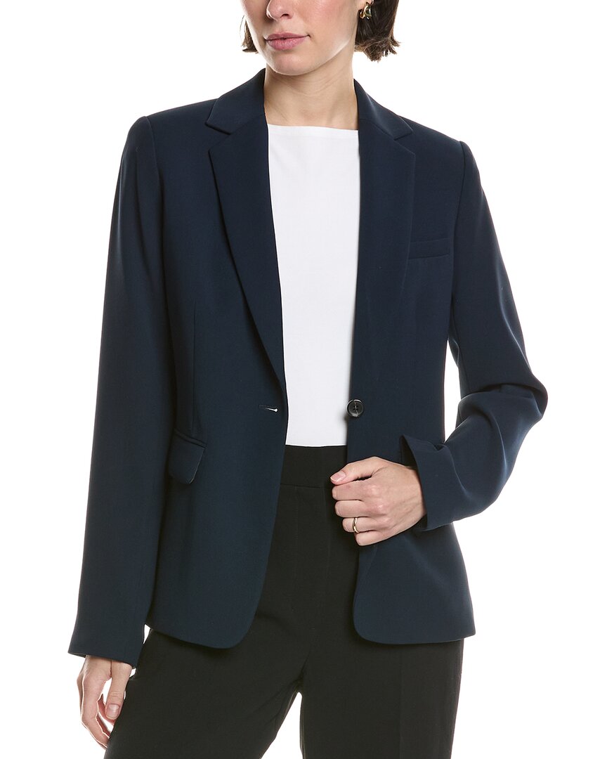Vince Soft Suiting Blazer In Blue
