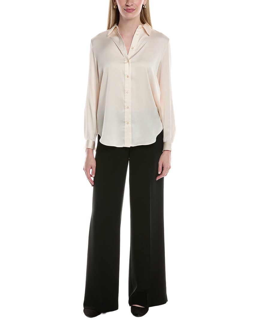 Jones New York Solid Button Shirt In Neutral