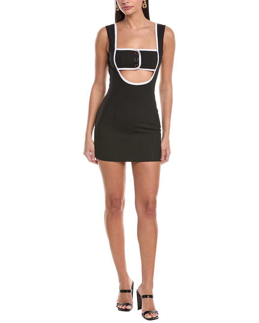 Ronny Kobo Egon Bandeau Stretch Mini Dress In Black