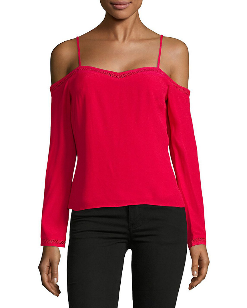 Image of Lovers + Friends Rays Of Gold Cold-Shoulder Top