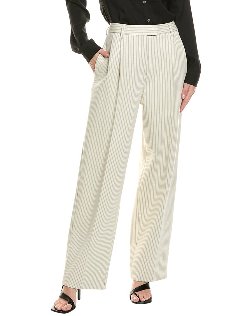 Rag & Bone Marianne Pinstripe Ponte Pants In White