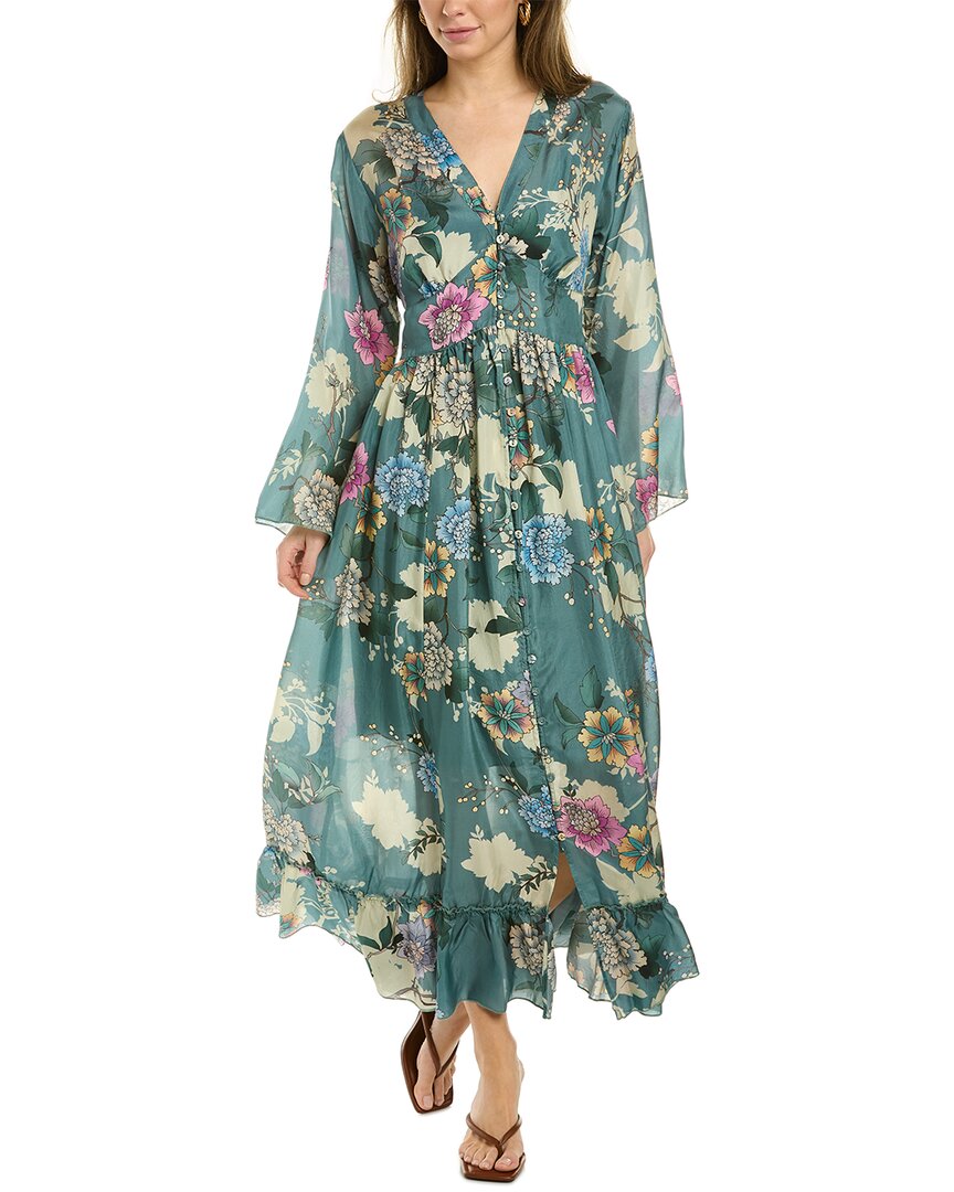 Johnny Was Swingline Beesley Silk Dress In Multi | ModeSens