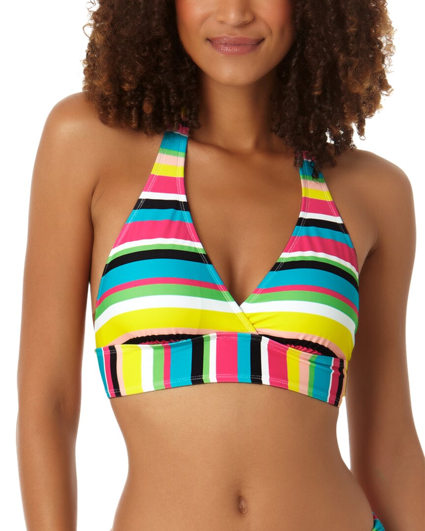 ANNE COLE ANNE COLE MARILYN BANDED HALTER TOP